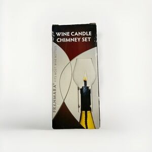 Franmara Product Wine Candle Glass Chimney Set For Wine Bottles